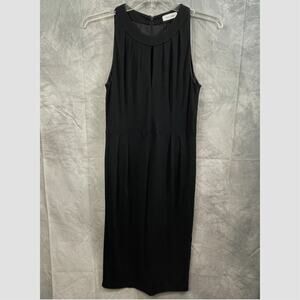 Women's Calvin Klein cocktail dress size 8 shift sleeveless black fully lined